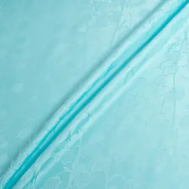 Baby Blue Blue Bell Jacquard Pure Silk (A 2.50m Piece)