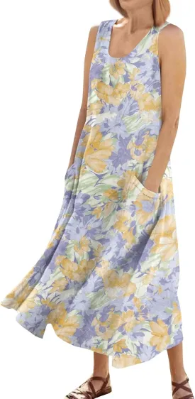 Beach Vacation Clothes for Women Summer Spring Dresses 2025 Sleeveless Plus Size Casual Sundresses