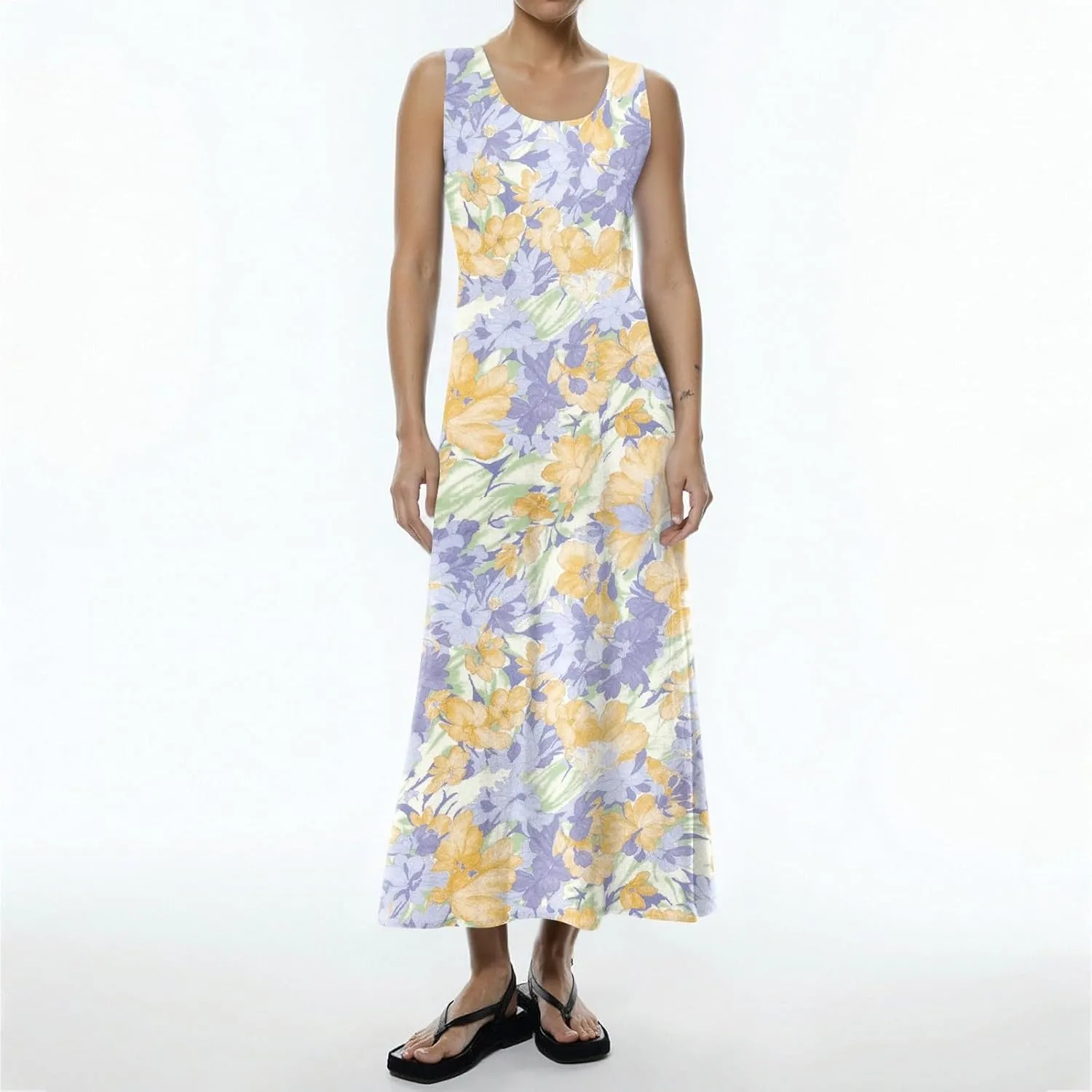 Beach Vacation Clothes for Women Summer Spring Dresses 2025 Sleeveless Plus Size Casual Sundresses