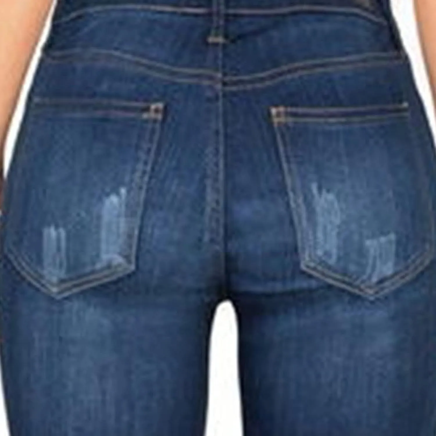 Bell Bottom Jeans for Women Retro Wide Leg Fitted Denim Pants Classic Mid Rise Slim Fit Flare Jeans (Blue,Small)