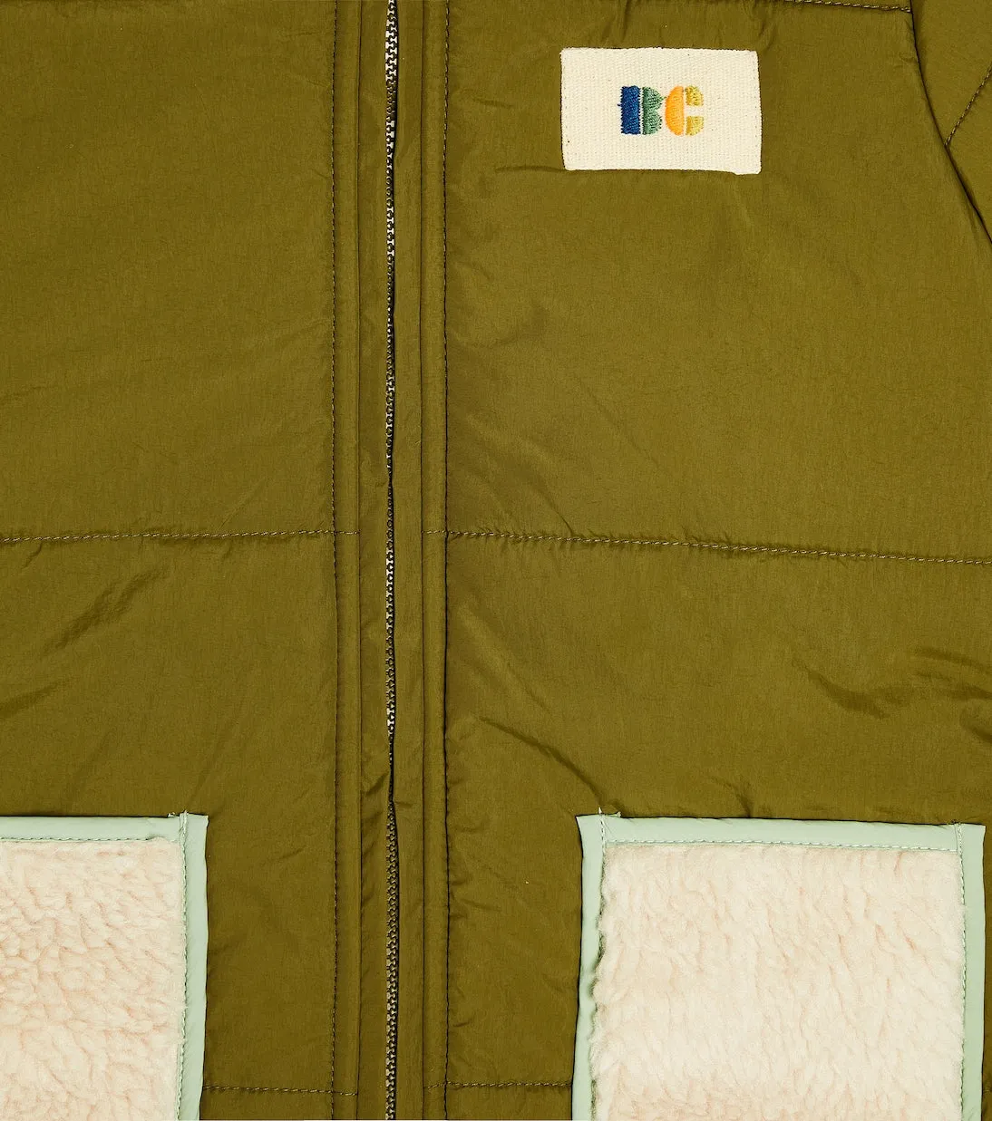 Bobo Choses children's hooded overalls, green