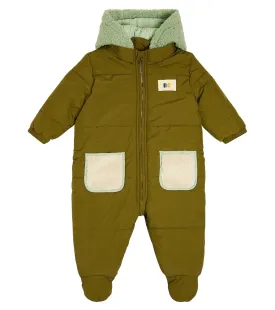 Bobo Choses children's hooded overalls, green