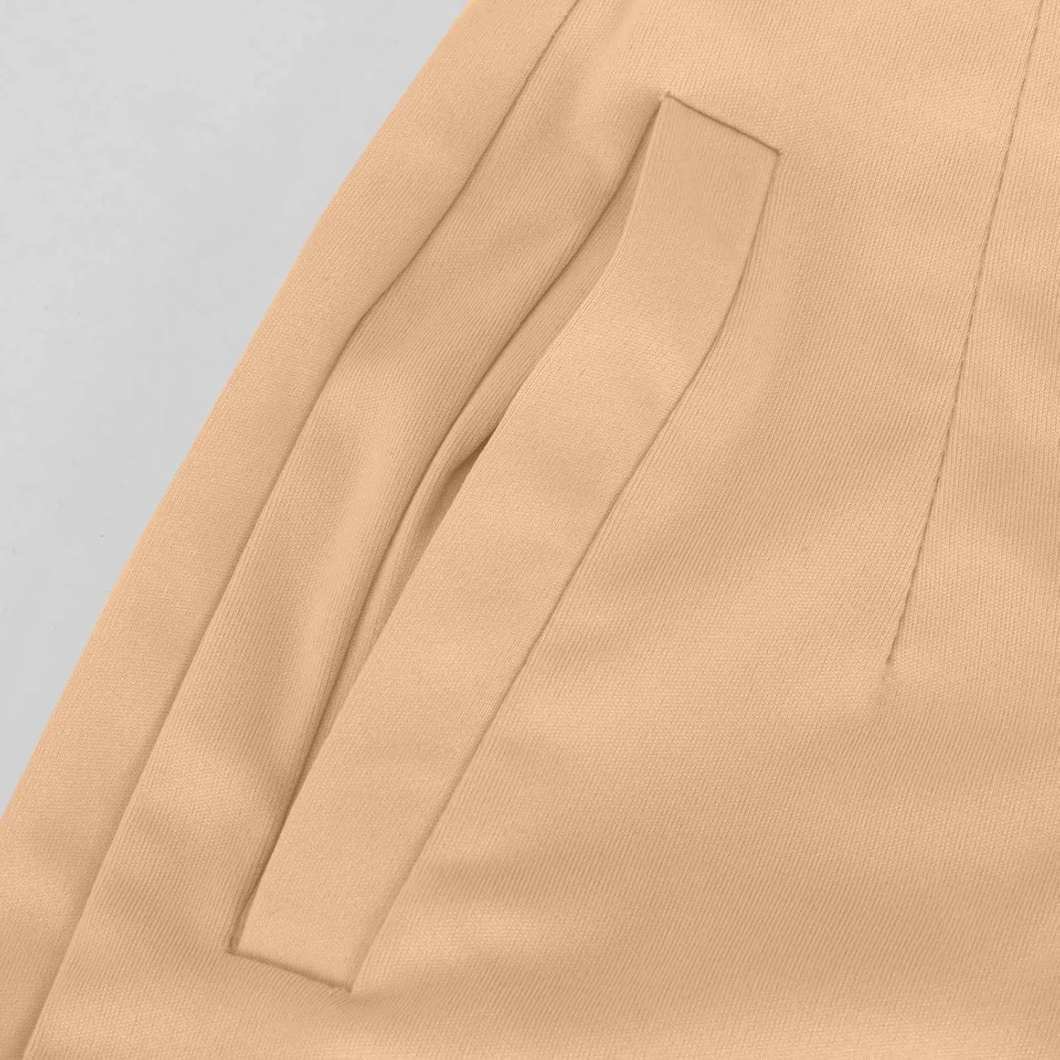 Cropped Pants for Women High Waisted Pull On Dress Capri Pants Slim Straight Leg Stretchy Waist Capris Trousers Pants