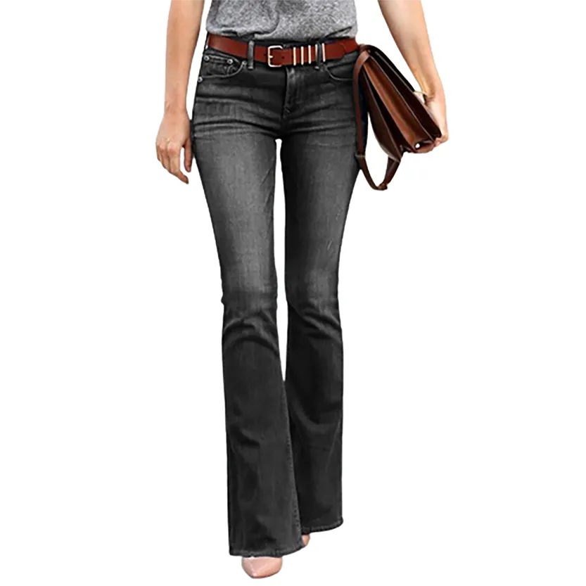 Funki Buys | Pants | Women's Boyfriend Jeans | Mid Waist