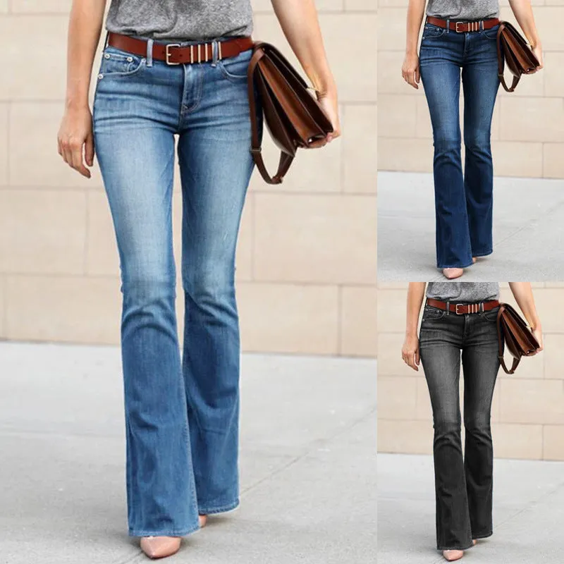 Funki Buys | Pants | Women's Boyfriend Jeans | Mid Waist