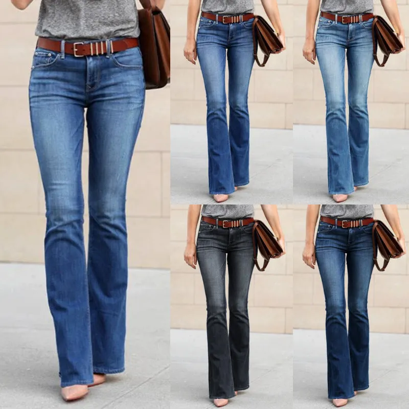 Funki Buys | Pants | Women's Boyfriend Jeans | Mid Waist