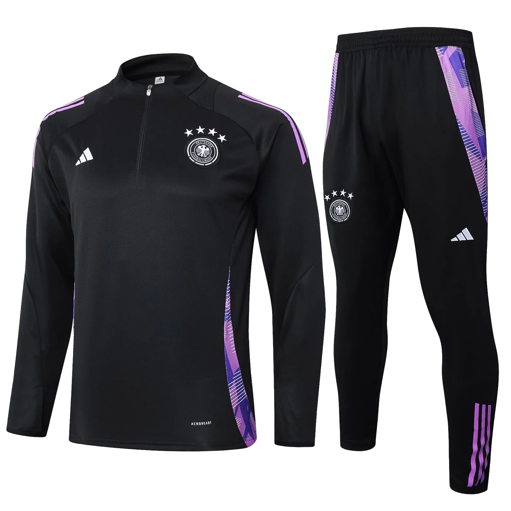 Germany Soccer Tracksuit Black 2024/25