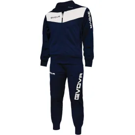 Givova Tuta Visa Tracksuit Navy Blue/White Tr018 0403 M