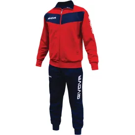 Givova Tuta Visa Tracksuit Red-Navy Tr018 1204 L