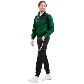 Givova Tuta Visa Triacetato Tracksuit Green-Black Tr018 1310 Xl