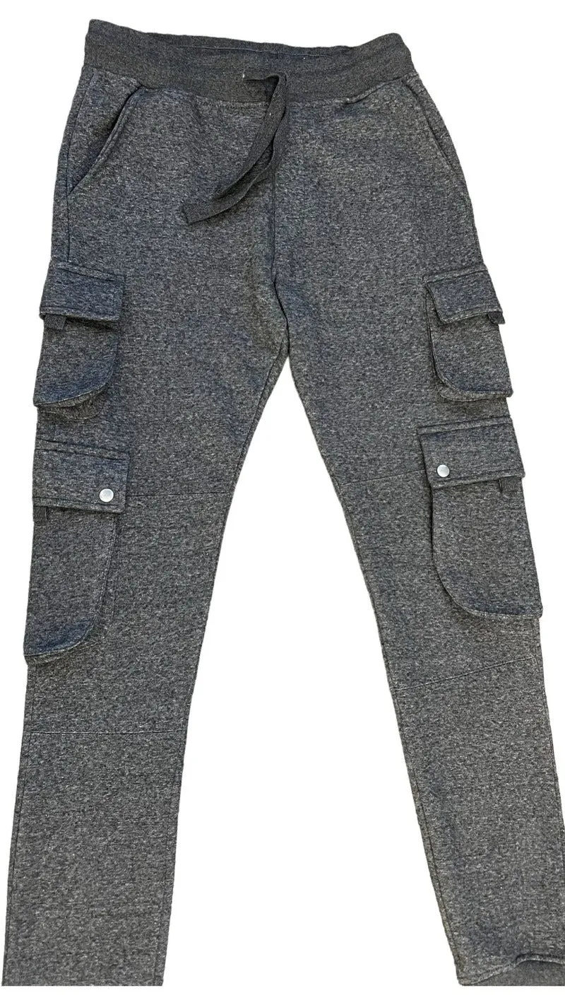 Gray Men's Jogger set hoodies and sweatpants Heavy Blend
