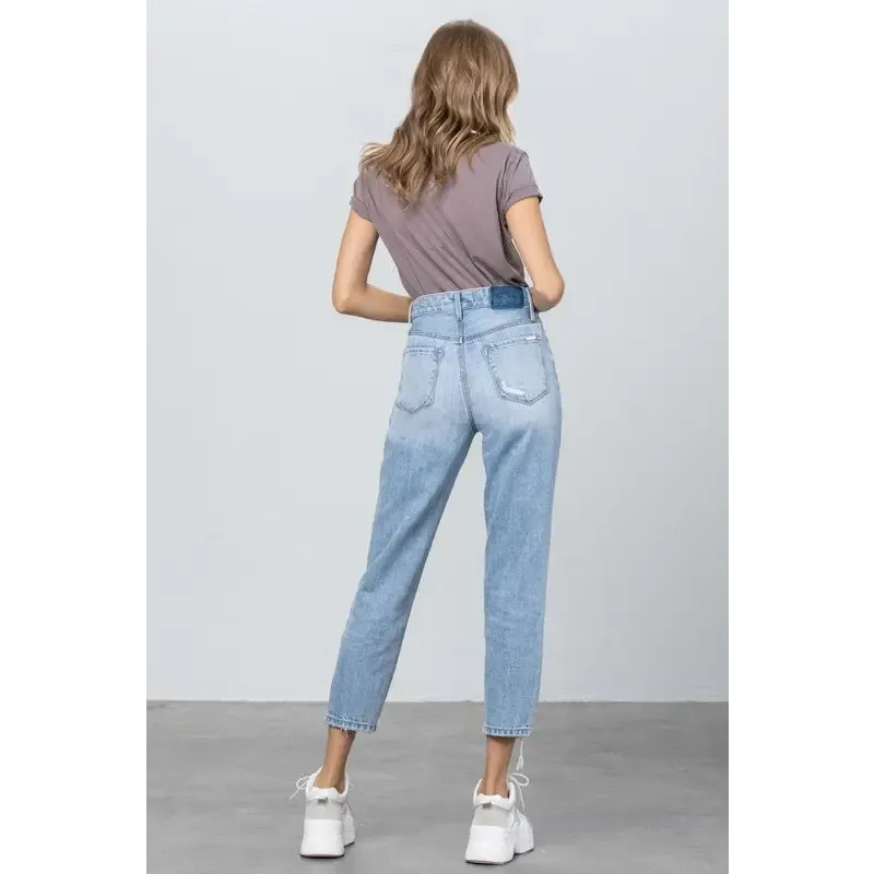 High Rise Tapered Jeans