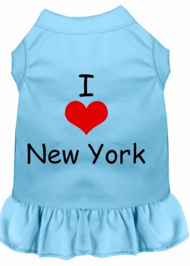 I Heart New York Screen Print Dress Baby Blue Sm (10)