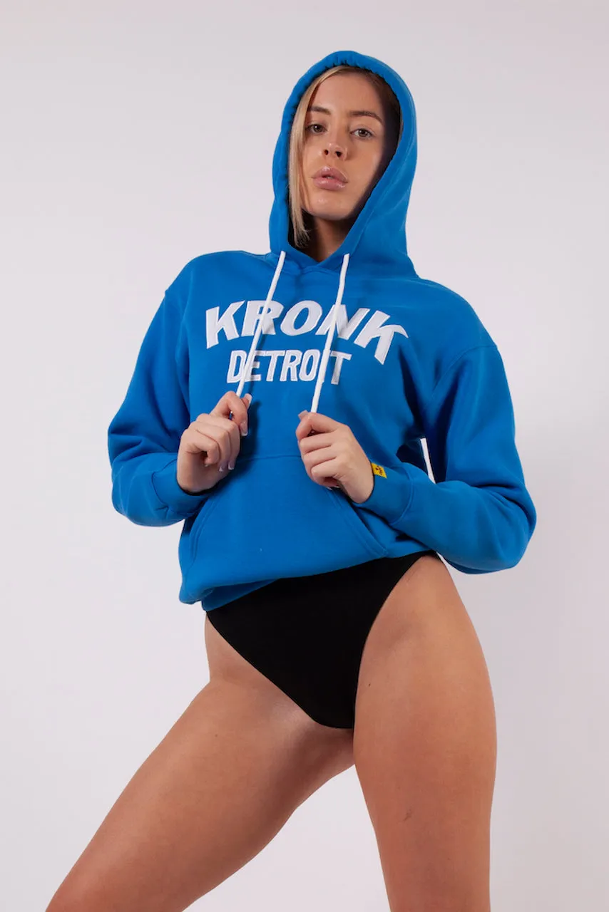 KRONKWOMEN Detroit Applique Hoodie Regular Fit Royal Blue