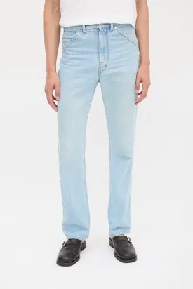 Light Wash Straight Leg Jeans