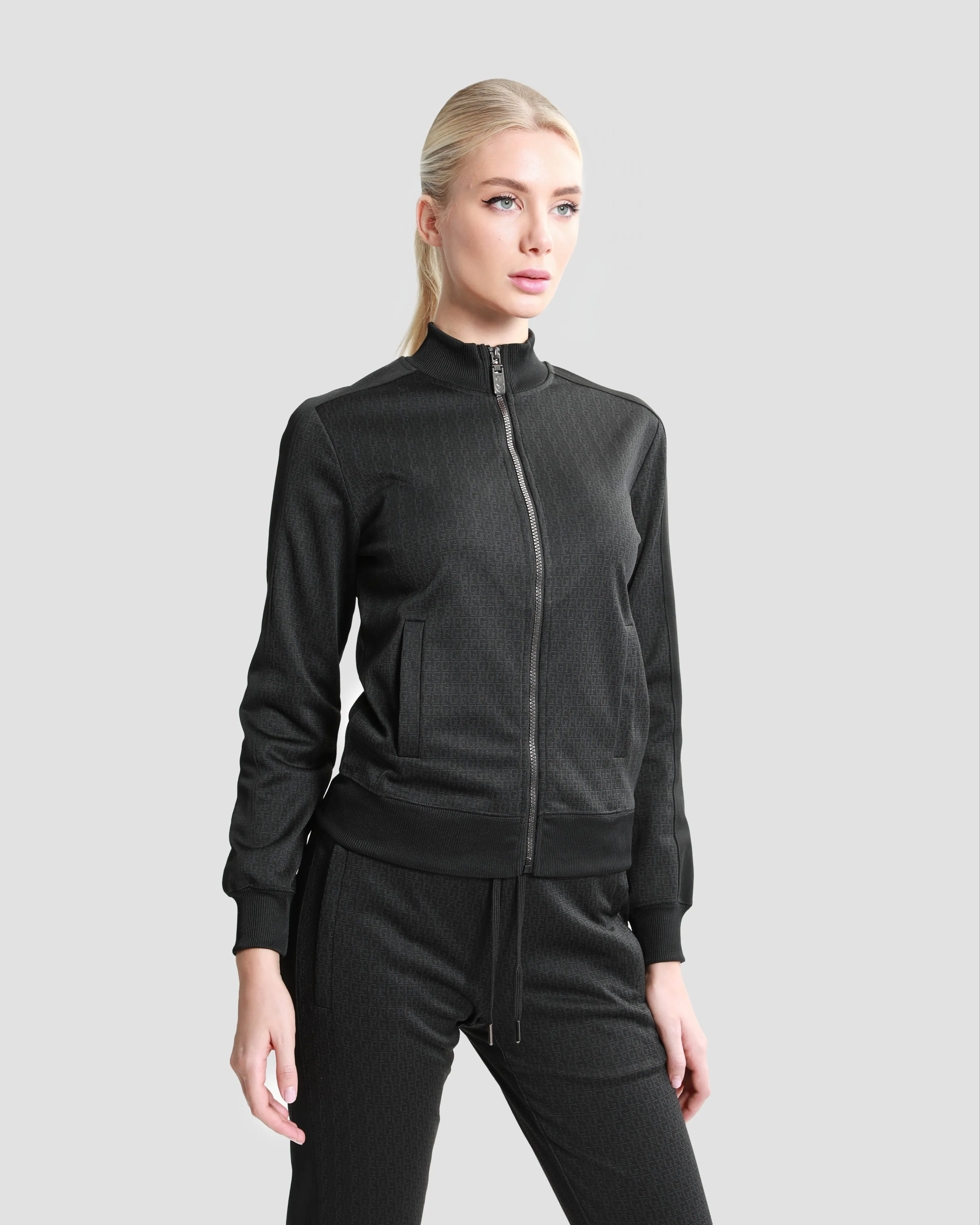 Logo Pattern Tracksuit Set