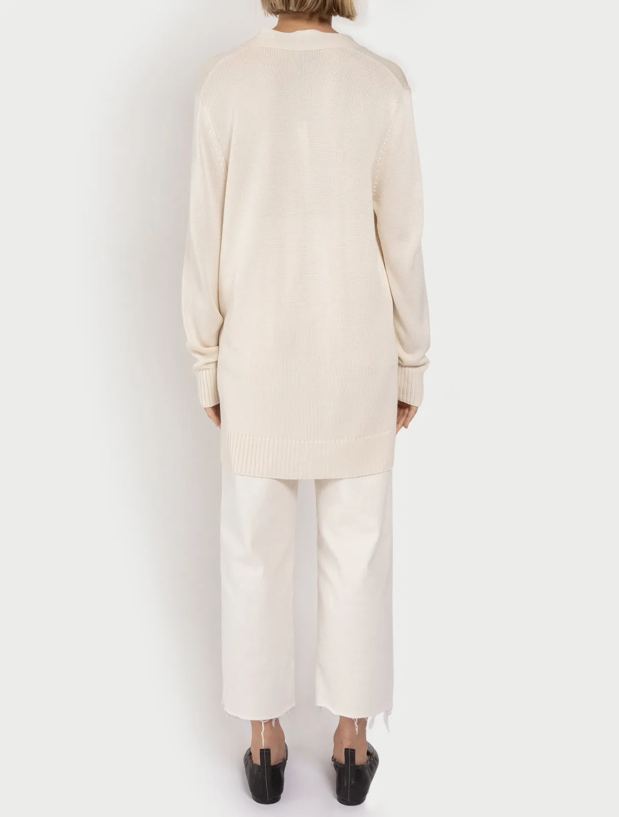 Long V-Neck Cardigan