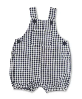 Marquise - Navy Gingham Overalls