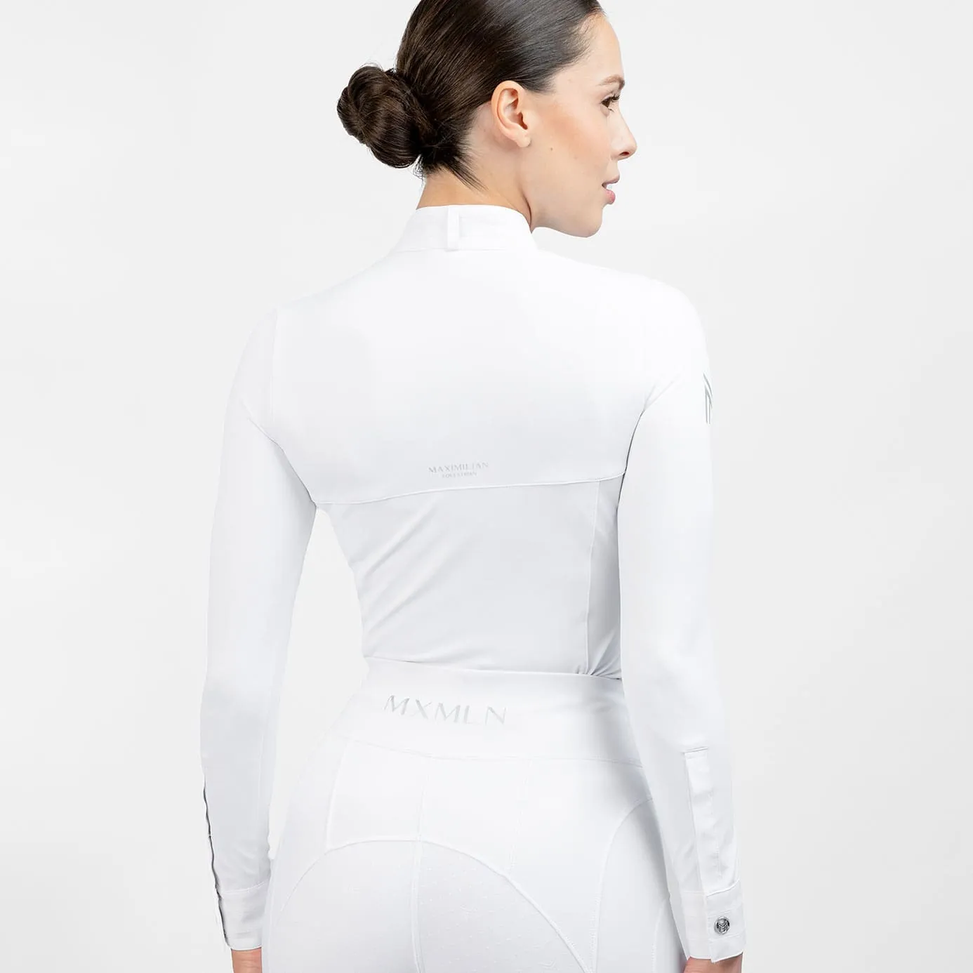 Maximilian Equestrian Era Long Sleeve Show Shirt - White