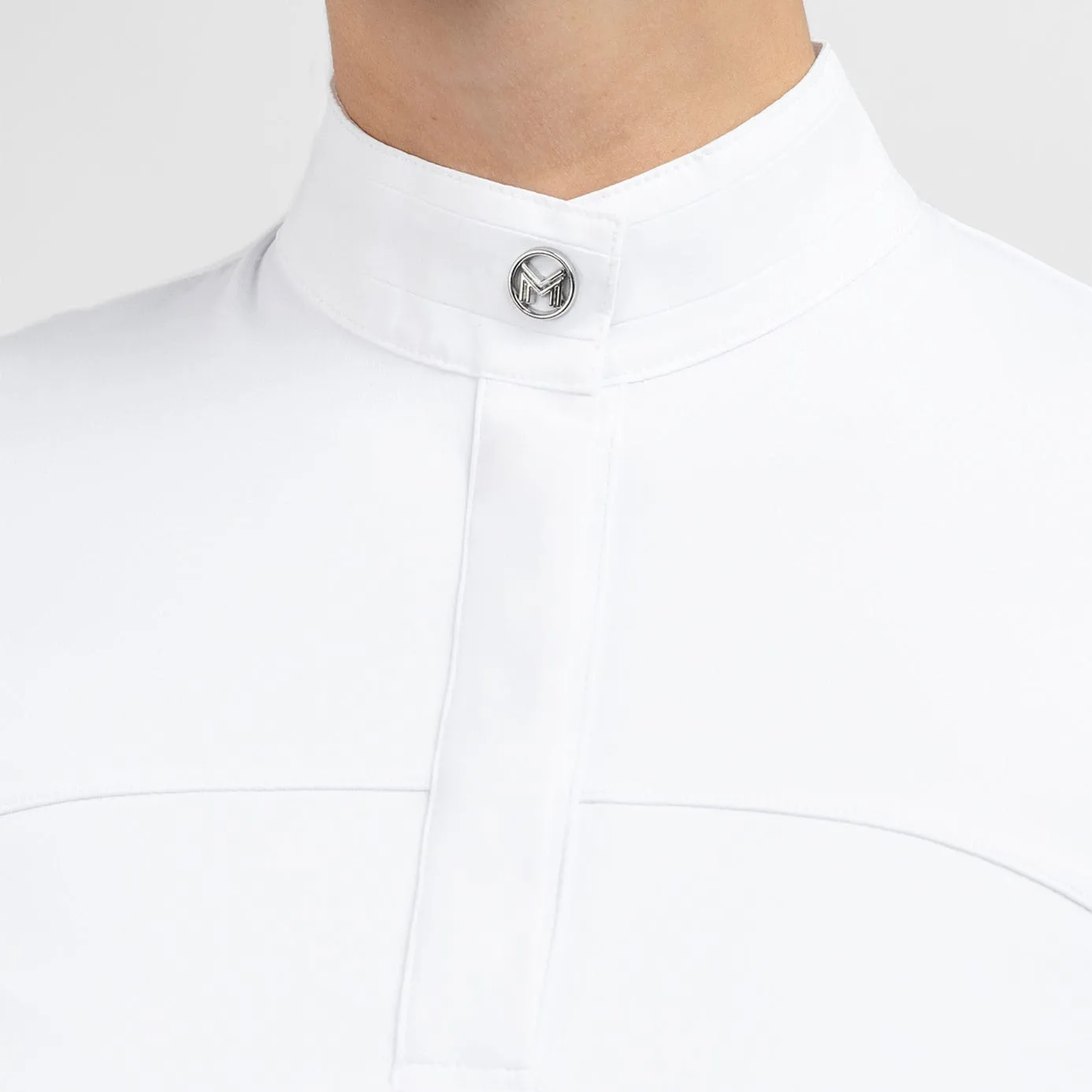 Maximilian Equestrian Era Long Sleeve Show Shirt - White
