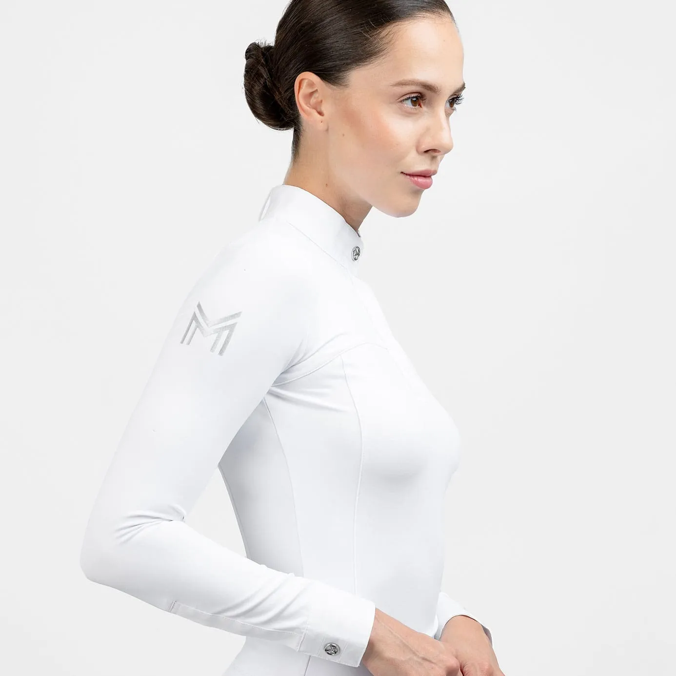Maximilian Equestrian Era Long Sleeve Show Shirt - White