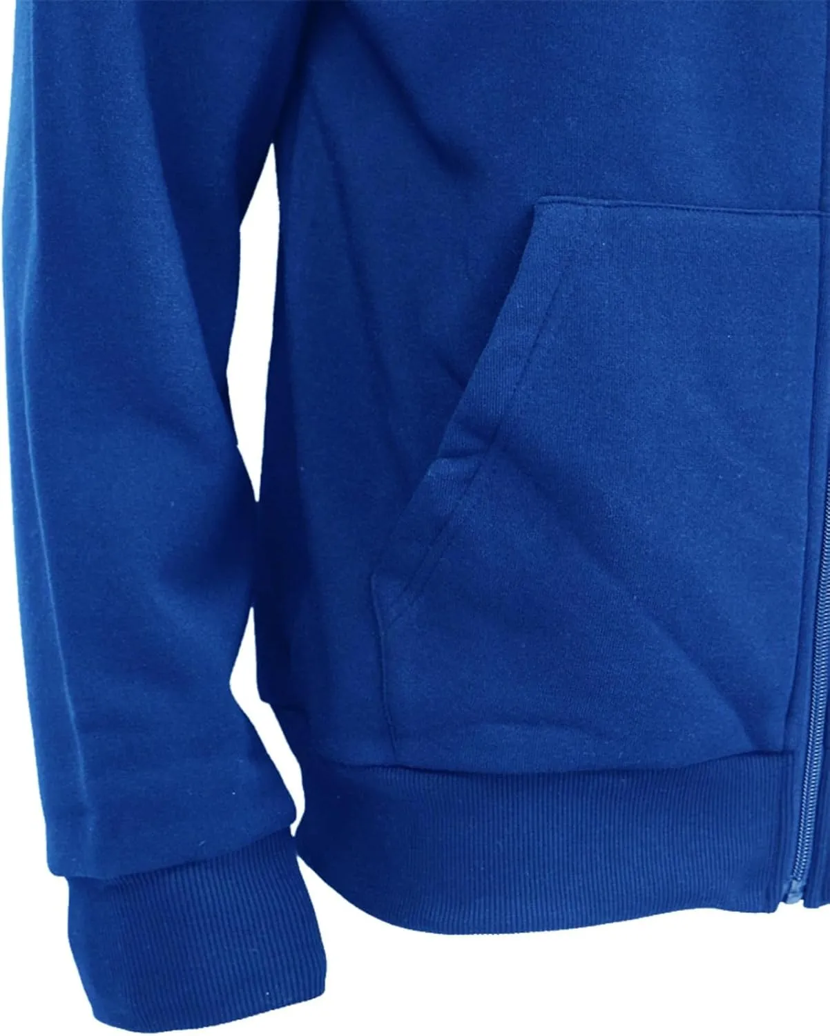 Mens Zip Up Fleece Jacket Lightweight Hoodies Casual Soft Full Zip Coats with Pockets Plus Size S-5XL Big&Tall