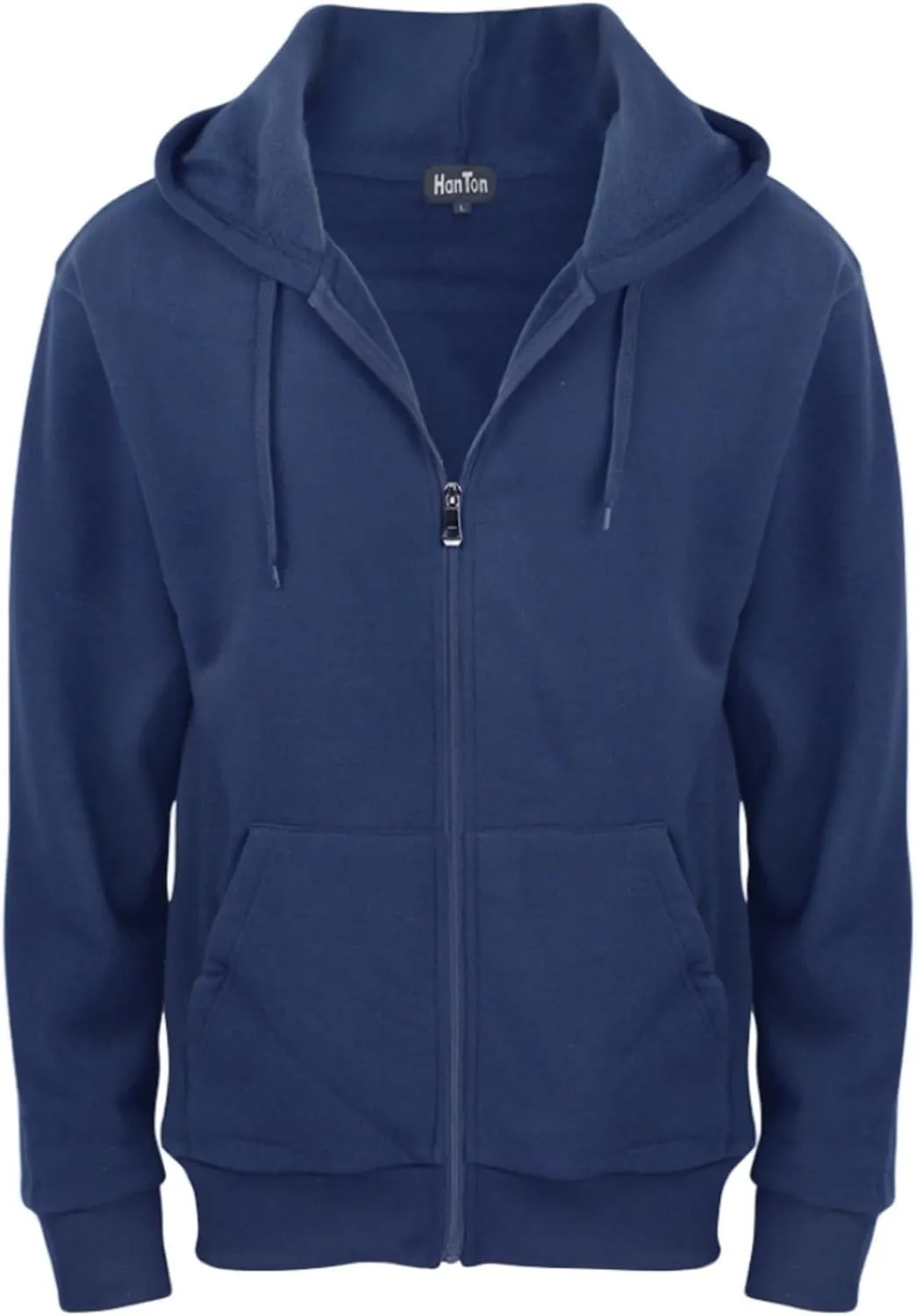 Mens Zip Up Fleece Jacket Lightweight Hoodies Casual Soft Full Zip Coats with Pockets Plus Size S-5XL Big&Tall