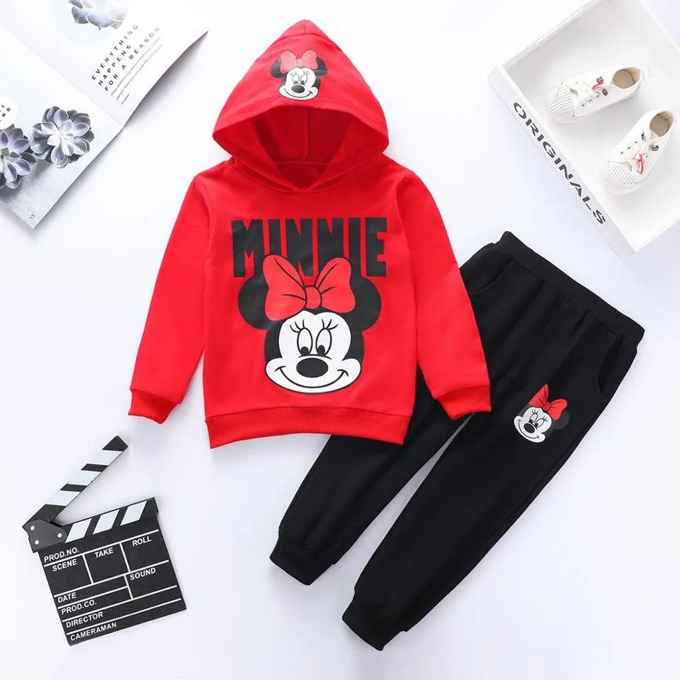 Minnie hooded Track Suit for Girls (Print 203)