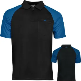 Mission Darts EXOS Cool SL Dart Shirt - Black & Blue