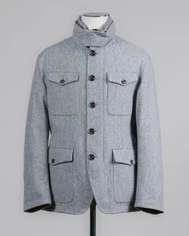 Montecore Flannel Field Down Jacket / Light Grey