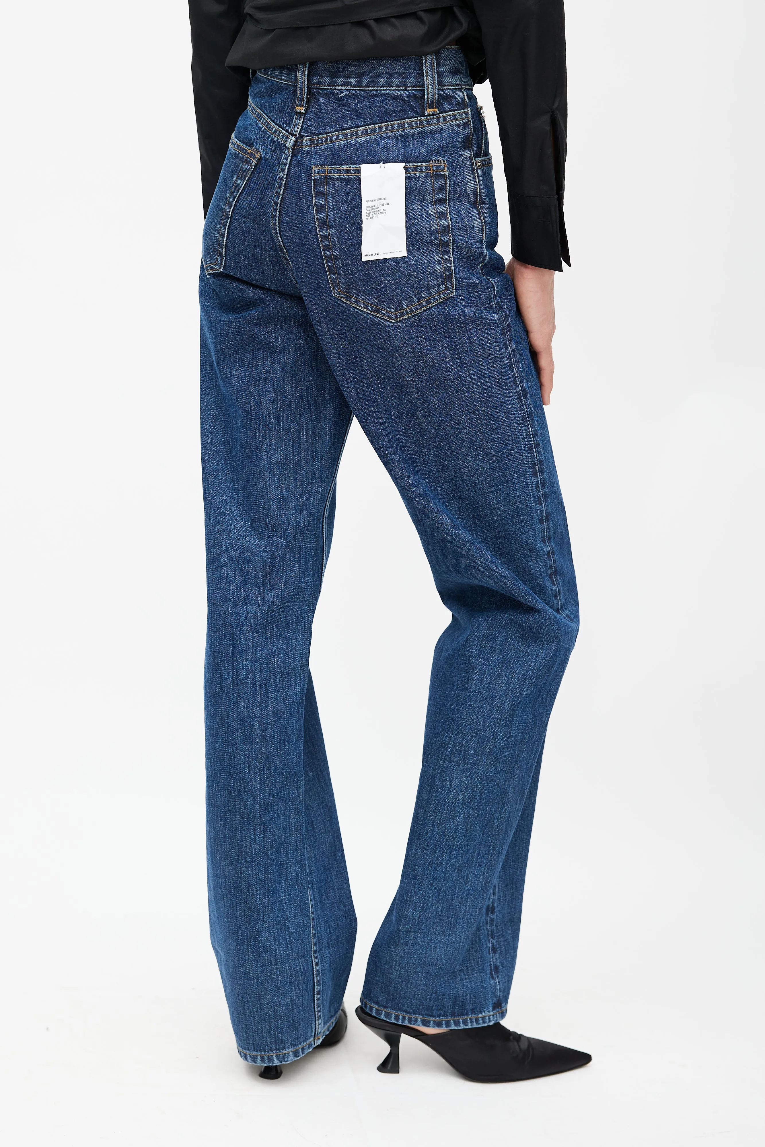 Navy Straight Leg Jeans
