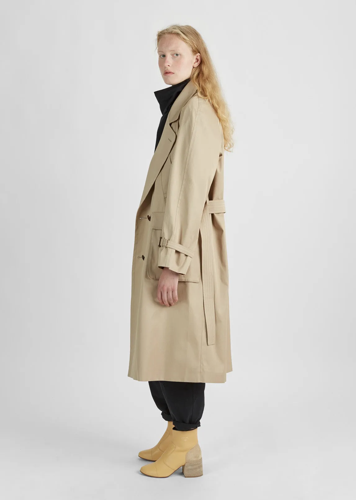 Oversized Cotton Trench Coat