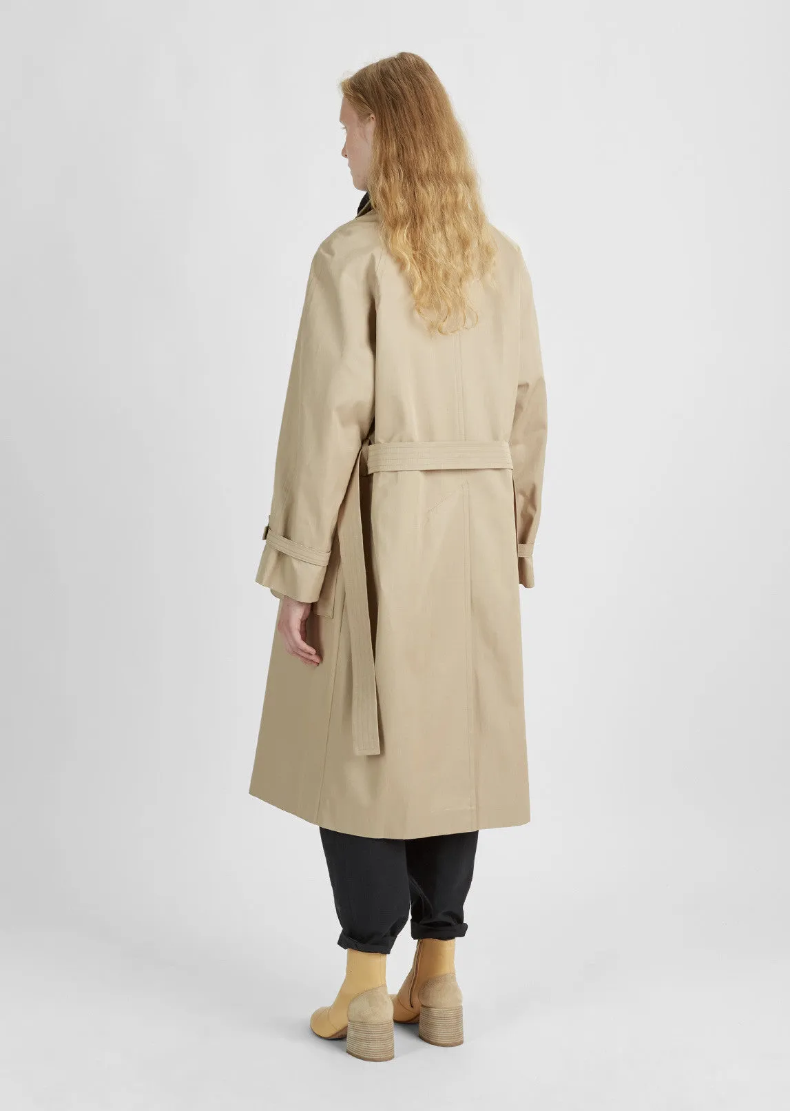 Oversized Cotton Trench Coat