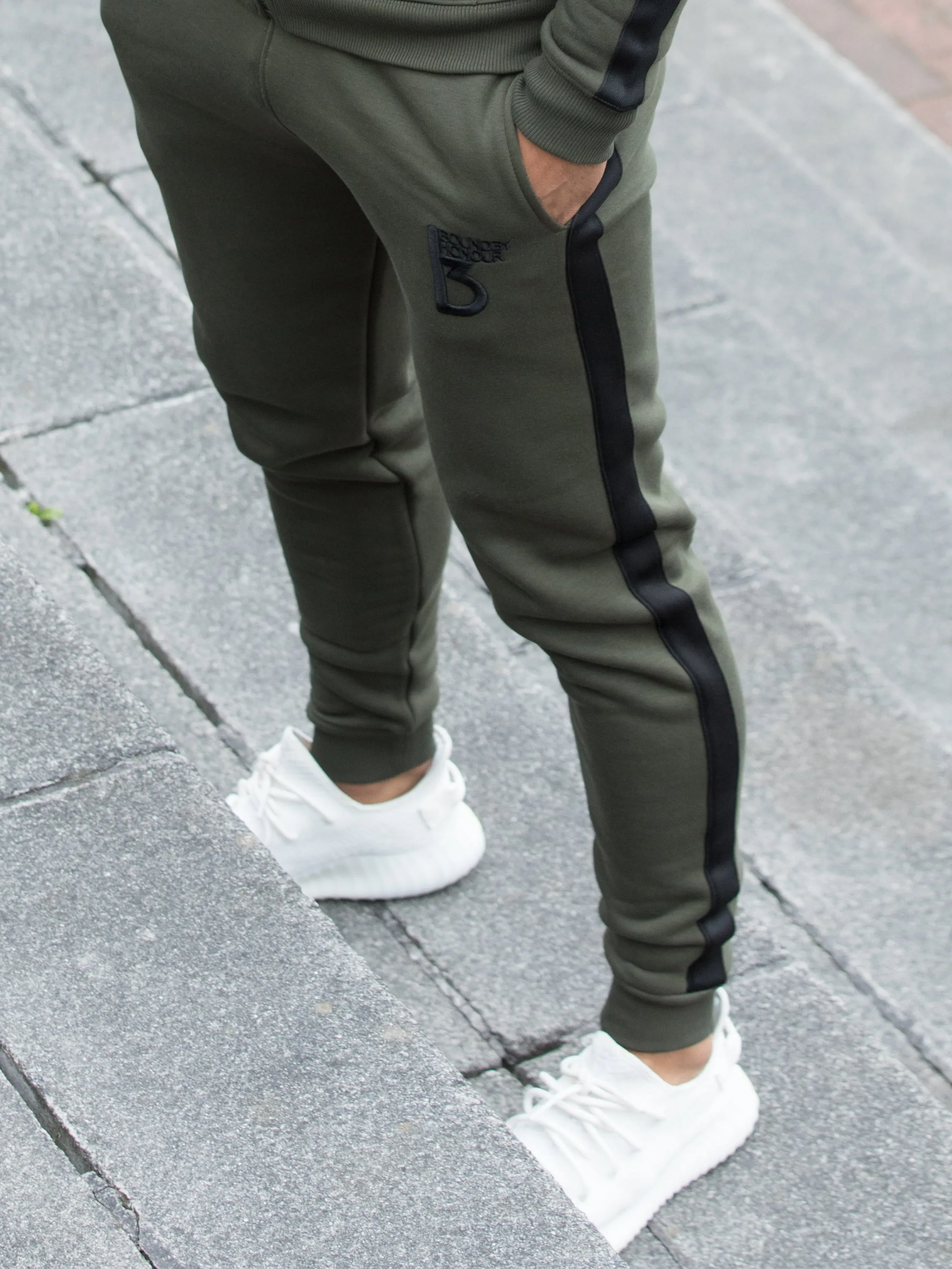 Radiate Tracksuit Bottom With Tape Detail | Bound By Honour