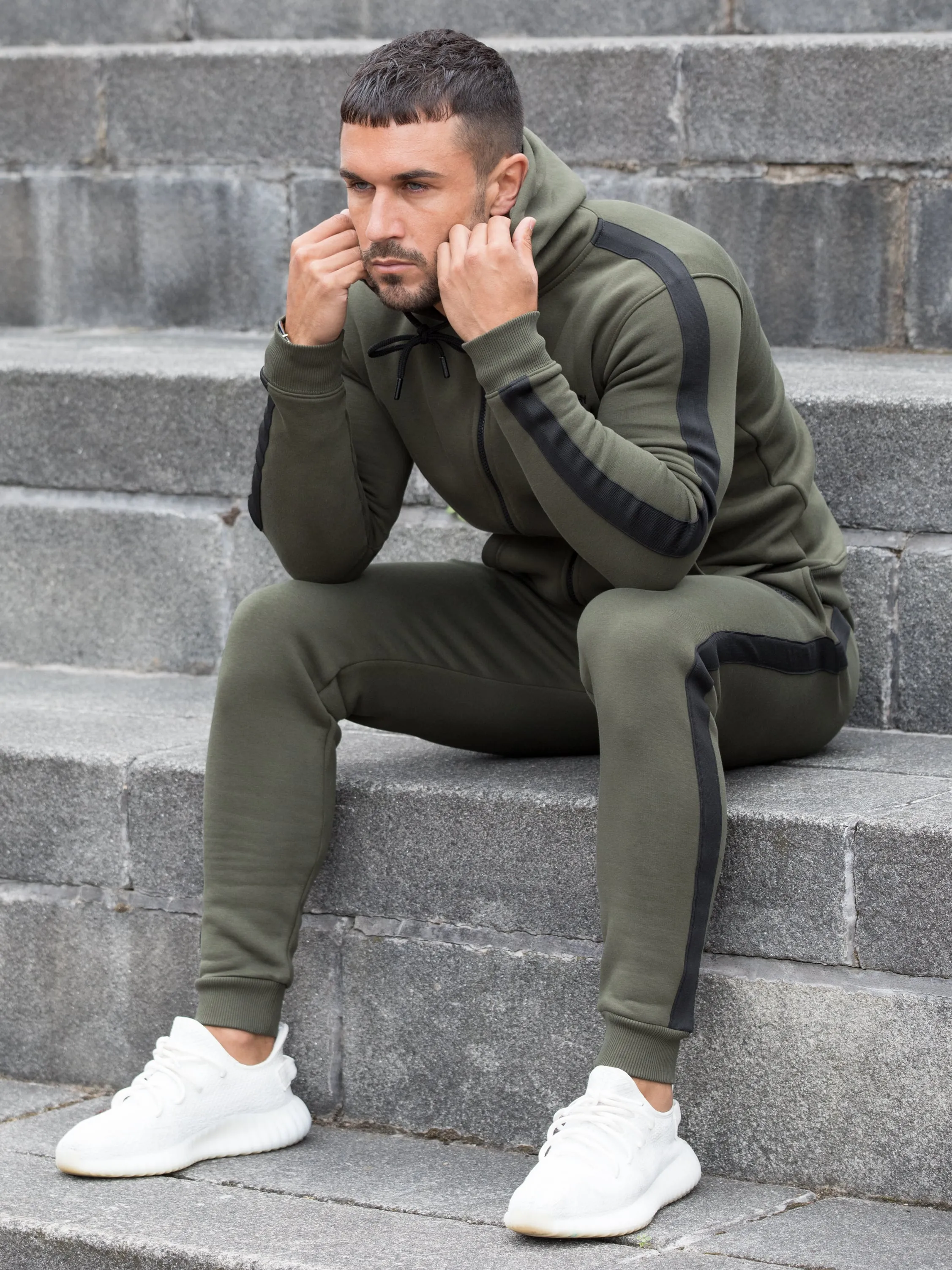 Radiate Tracksuit Bottom With Tape Detail | Bound By Honour