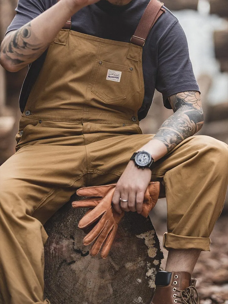 Retro Style Woodworking Overalls