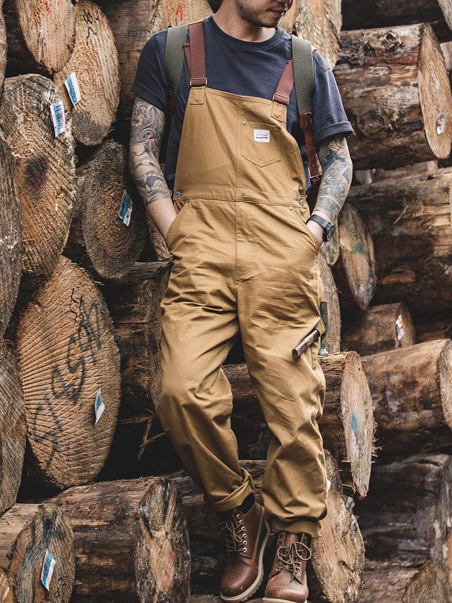 Retro Style Woodworking Overalls