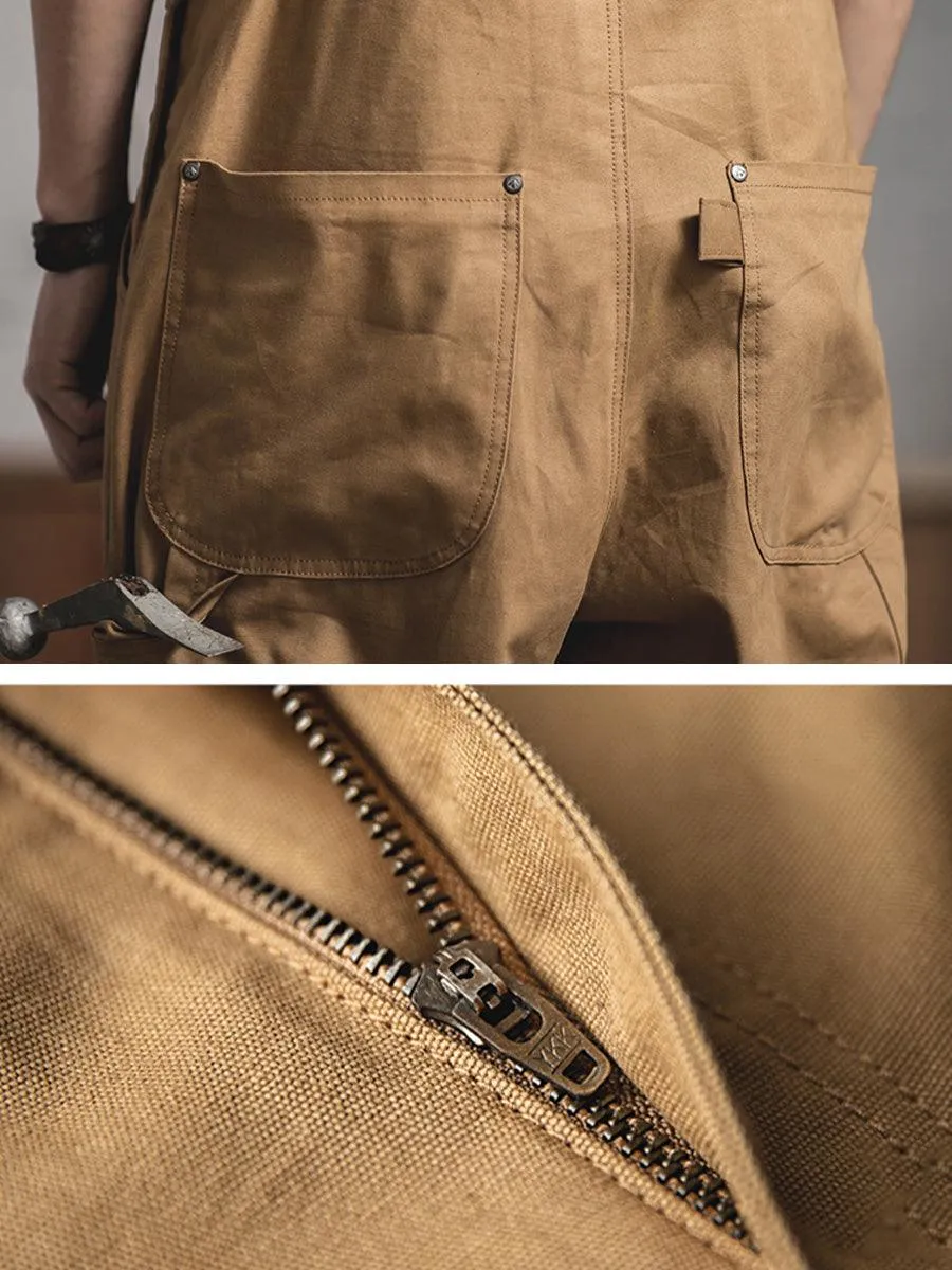 Retro Style Woodworking Overalls