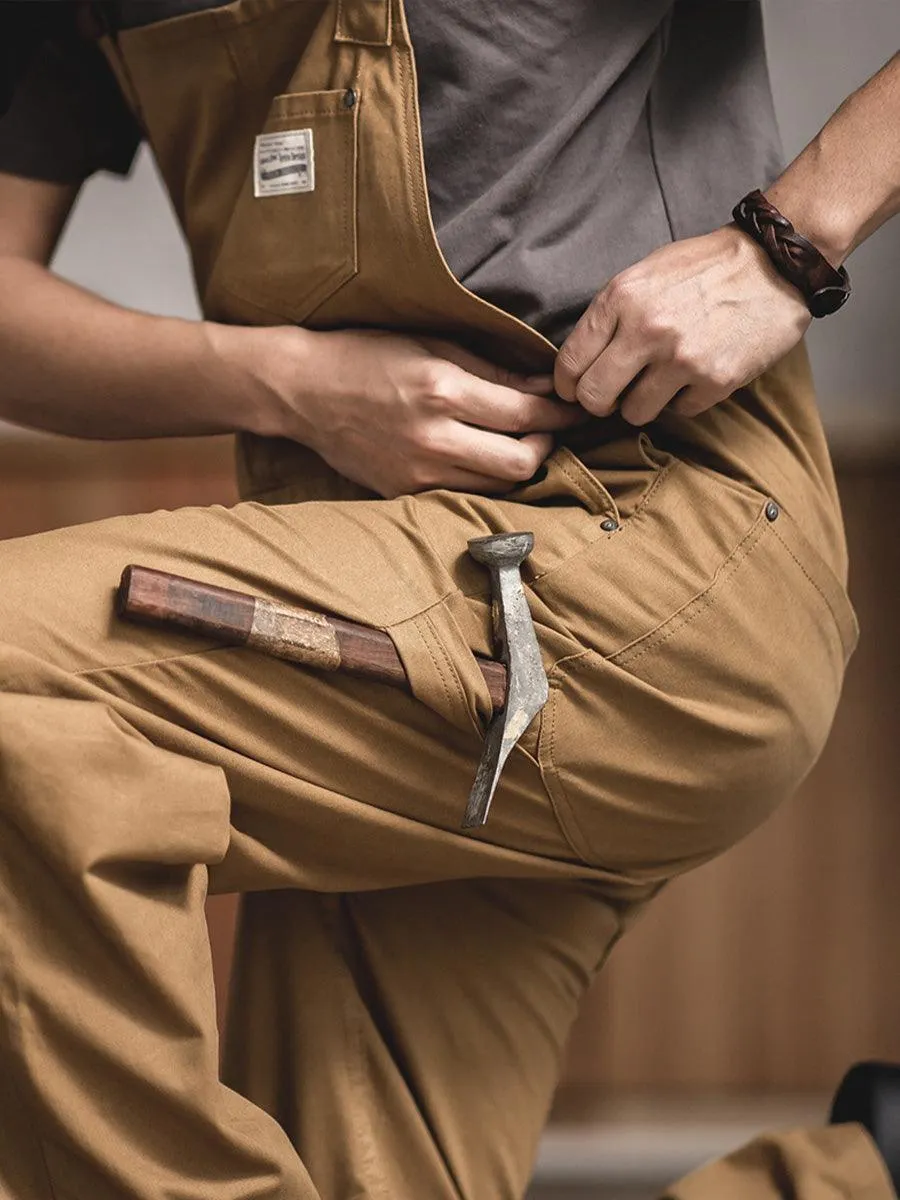 Retro Style Woodworking Overalls