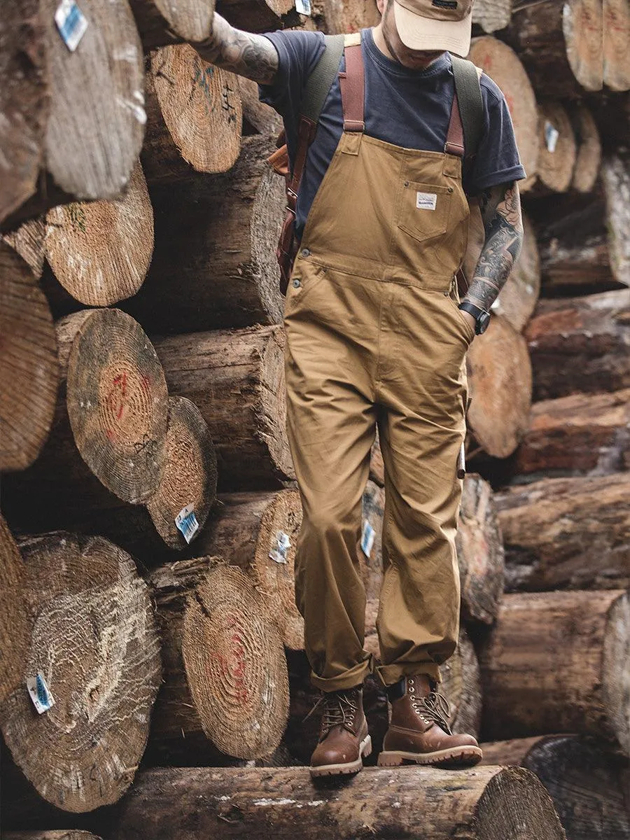 Retro Style Woodworking Overalls