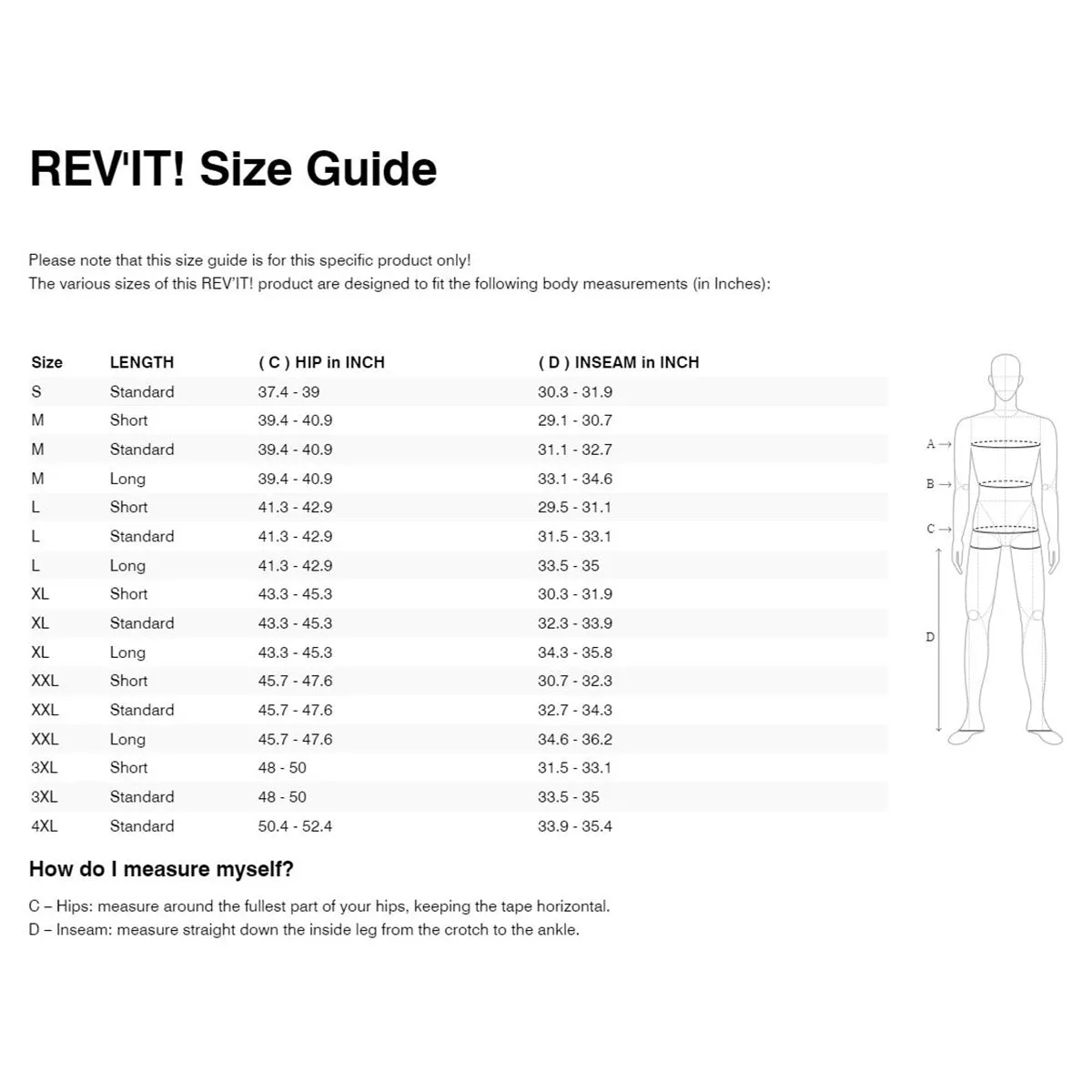 REV'IT! Component H2O Adventure Off Road Motorcycle Pants