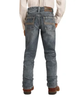 Rock & Roll Cowboy Boy's Revolver Reflex Slim Fit Straight Leg Jeans BBS-1790