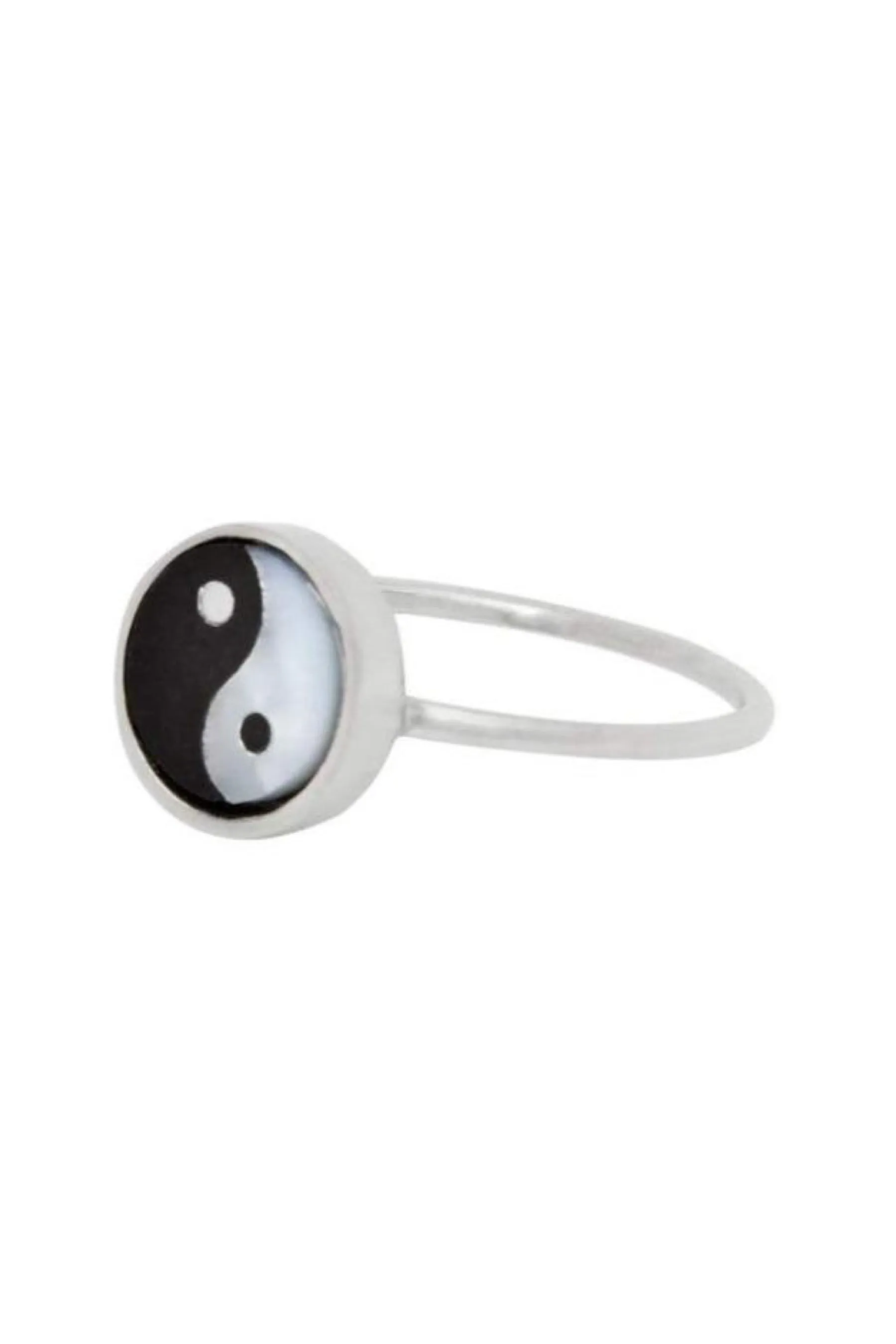 Silver Mini Yin Yang Ring