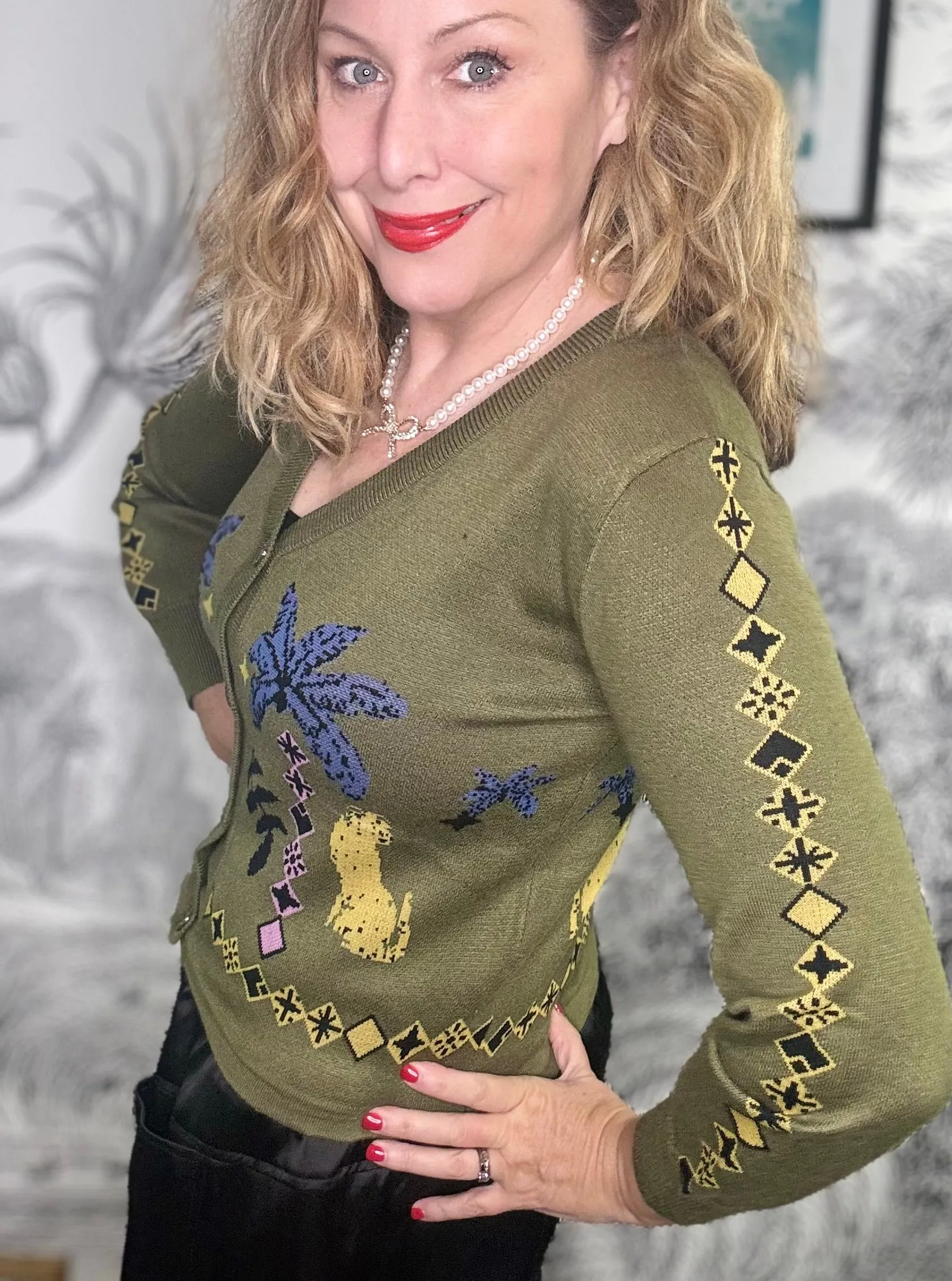 Sinéad Safari Jacquard Cardigan