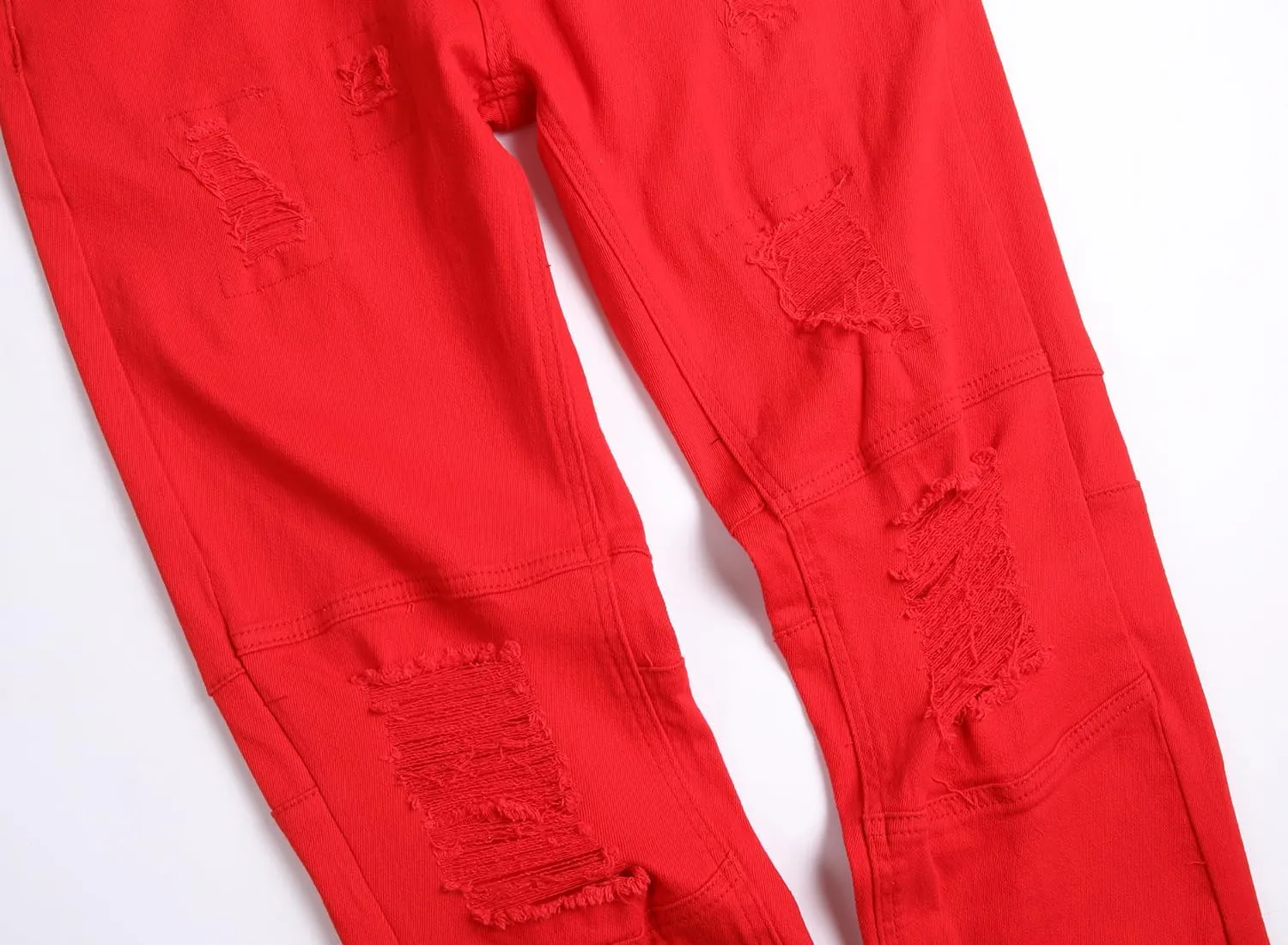 Slim Fit Men's Jeans, Ripped Stretch Jeans Denim Pants