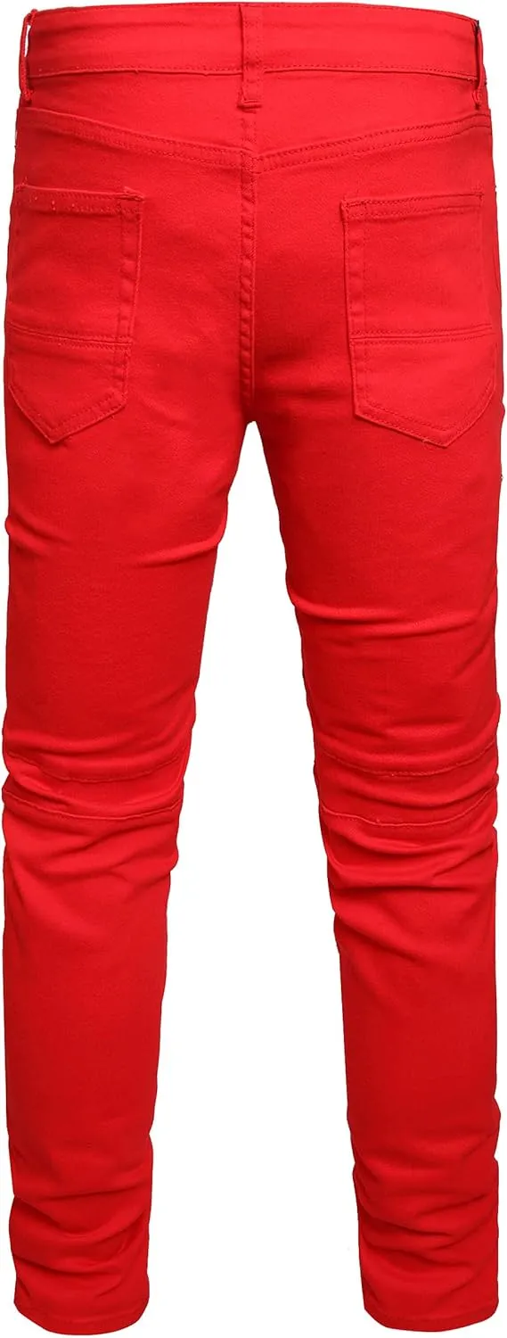 Slim Fit Men's Jeans, Ripped Stretch Jeans Denim Pants