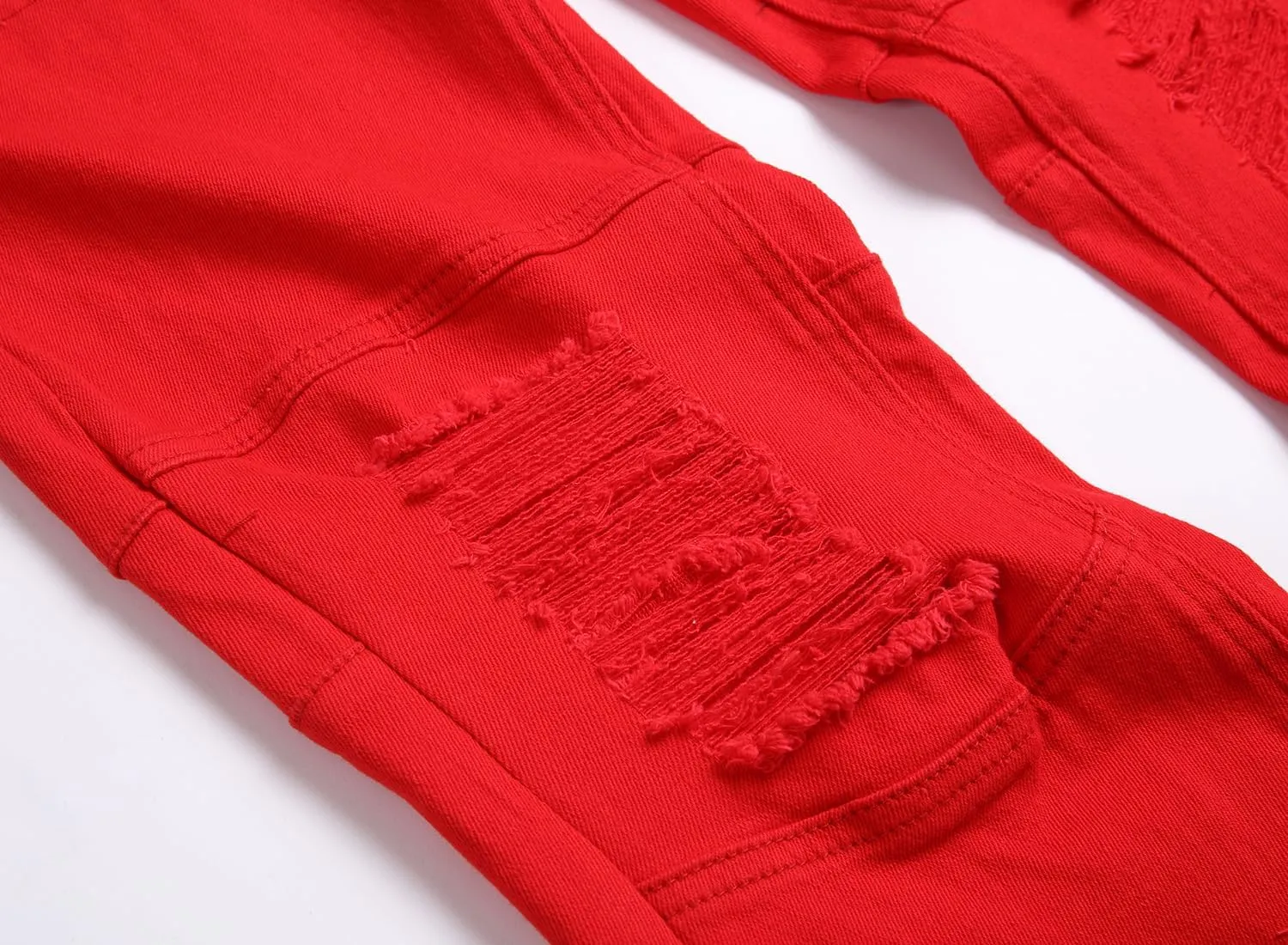 Slim Fit Men's Jeans, Ripped Stretch Jeans Denim Pants