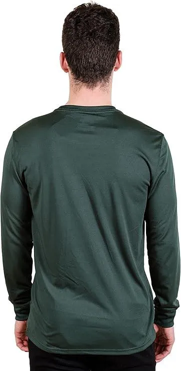 Ultra Game NBA Official Men’s Super Soft Game Day Long Sleeve T-Shirt - Unisex Milwaukee Bucks|Milwaukee Bucks