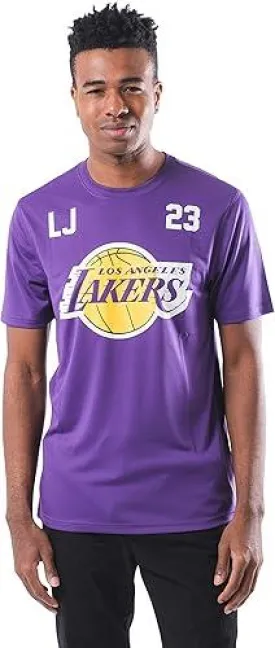 Ultra Game NBA Official Men’s Super Soft Players T-Shirt - Unisex, Los Angeles Lakers - Anthony Davis, Team Color|Los Angeles Lakers