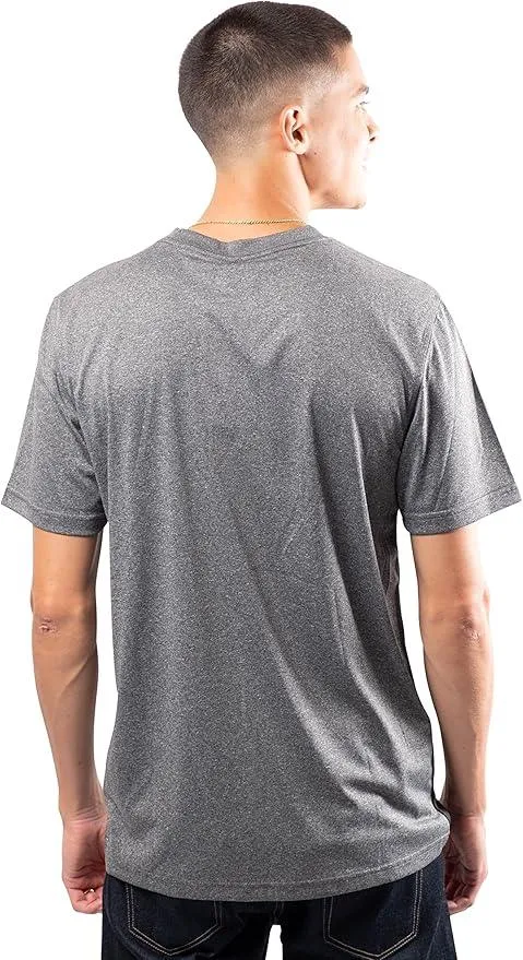 Ultra Game NBA Official Men’s Super Soft Supreme T-Shirt - Unisex, Atlanta Hawks, Heather Charcoal|Atlanta Hawks